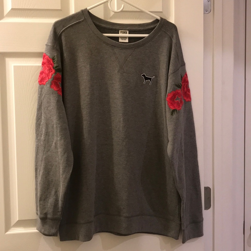 Victoria‘s Secret Pink Embroidered Compus Pullover - Picture 3 of 7